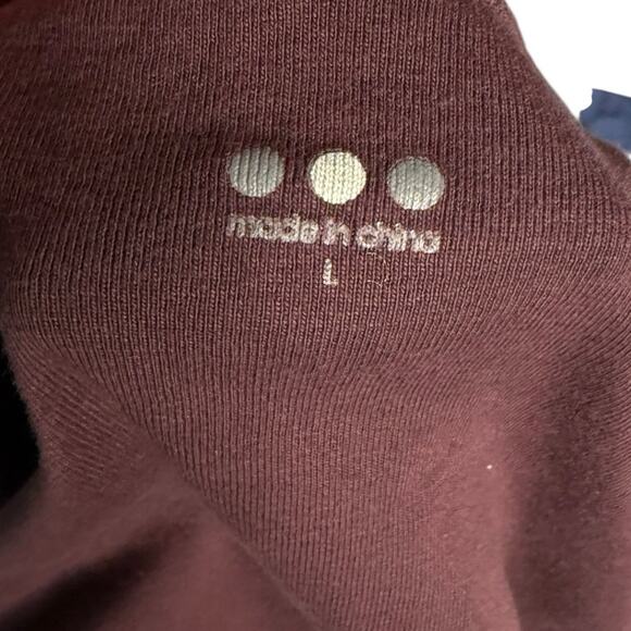 Three Dots 3/4 Sleeve British Tee - Large - Chocolate Plum - Picture 4 of 5